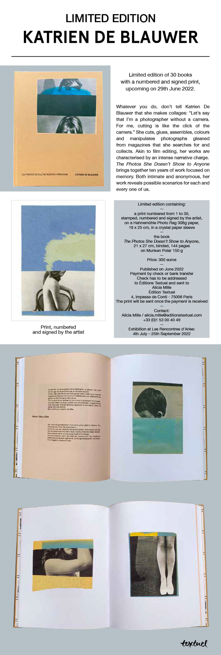 Editions Textuel -  THE PHOTOS SHE DOESN’T SHOW TO ANYONE - LIMITED EDITION WITH PRINT